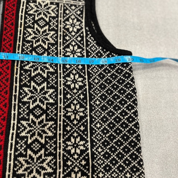 [M]VTG Kootenay Knitting Fair Isle 100 Wool Knit Vest- Canada - Picture 6 of 7